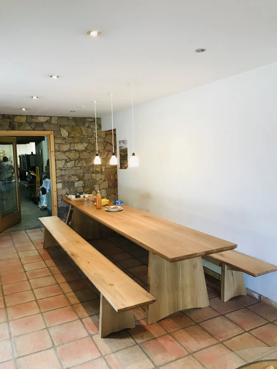 Table et bancs